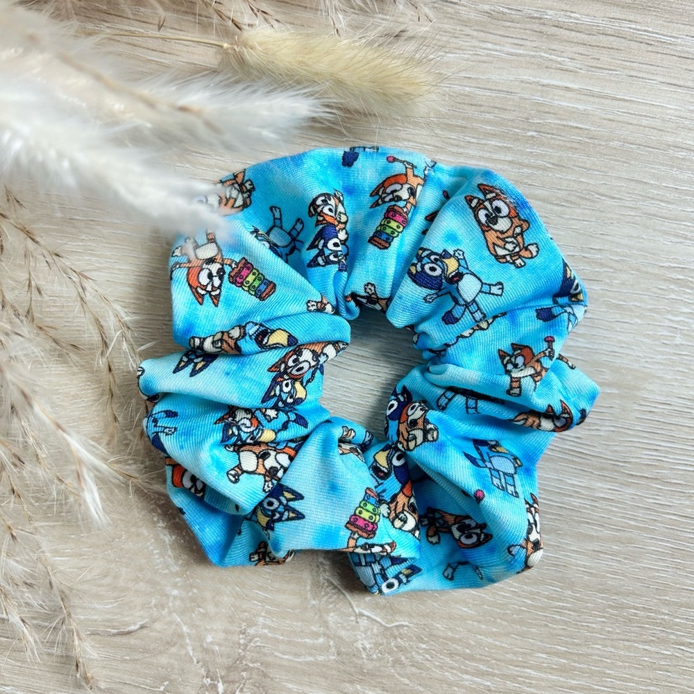 Handmade Toddler Bluey Scrunchie!